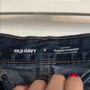 Old Navy High-Rise Slouchy Straight Jeans - Blue thumbnail 2