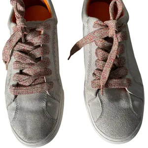 ZARA Women Metallic Glitter Silver Lace Up Fashion‎ Sneakers Size EU 39 US 8 thumbnail 4