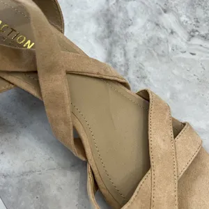 Reaction‎ Kenneth Cole Women's DRIVE AWAY Tan Heels Size 8.5 Ankle Lace thumbnail 5