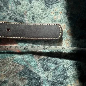 Western Concho Belt Leather Black Silver Engraved Buckle Women M-L thumbnail 8