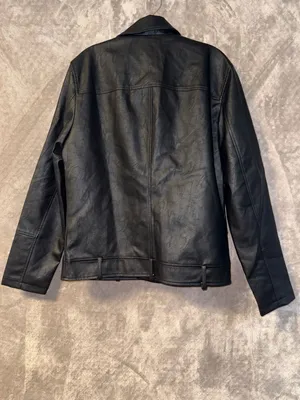 Fahsye Women's Black Faux Leather Asymmetrical Moto Biker Jacket thumbnail 11