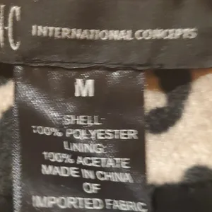 INC International Concepts Animsl Print coat Size M thumbnail 7