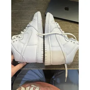 Nike Dunk High‎ SE 'Pearl White' sneakers for women Size 10 Wedding Bridal thumbnail 6