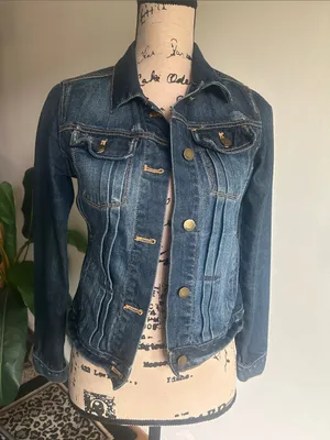 GAP 1969 Distressed Denim Jacket Size XS thumbnail 2