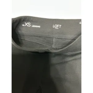 LOFT Outlet Womens XS Black Leggings Stretch Skinny Pull On Pants 0644 thumbnail 3