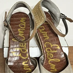 Women’s Sam‎ Edelman Harmony Suede Espadrille Wedge Size 10M thumbnail 8