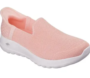 Skechers Pink Mesh Slip-On Walking Sneakers thumbnail 1