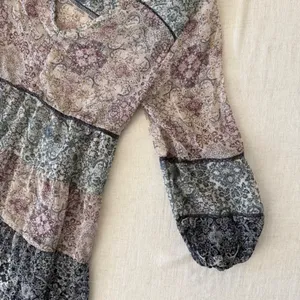 Knox Rose Patchwork‎ Paisley Boho Peplum Blouse XS Cottagecore Top thumbnail 9