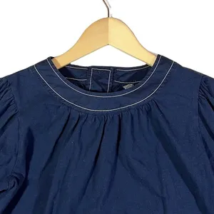 Anthropologie Rialto Navy Blue Tie Sleeve‎ Shirt thumbnail 6