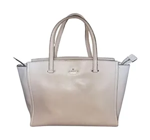 KATE SPADE Patterson Drive Geraldine Bag MINIMALIST Beige Leather Tote Purse thumbnail 1