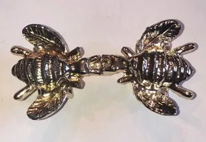 Vintage Gold Tone Bee Queen Bee Retro Boho Belt Buckle thumbnail 1