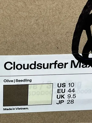 On Cloud Cloudsurfer Max Olive Seedling Men's Size 10 thumbnail 7