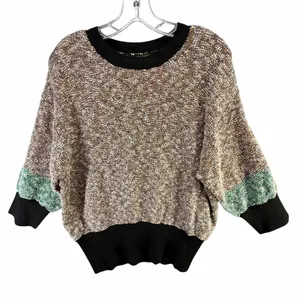 By Malene Birger Ansulta Sweater Womens S Brown Colorblock Italy Quiet Luxury thumbnail 2