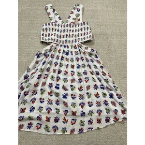 Anthropologie The Piper Bandeau Cutout Mini Dress Floral Size L thumbnail 15