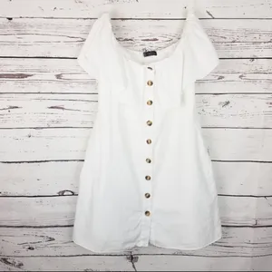 ✨ Zara Off-the-Shoulder Button Dress with Ruffles✨ thumbnail 10