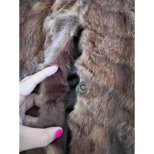 Vtg 50s 60s Rabbit Fur Cape L Old Hollywood Quiet Luxury Mob Wife Elegant Regal thumbnail 6