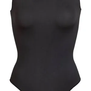 SKIMS Essentials Sleeveless Crewneck Bodysuit NWT Onyx XXS/XS Sold Out Slimming thumbnail 5