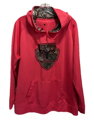 Realtree Pullover Long Sleeve Hoodie Size L/XL Logo Graphic Camo Hunting‎ thumbnail 1
