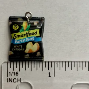 Smartfood Popcorn Charm Pendant Black thumbnail 6