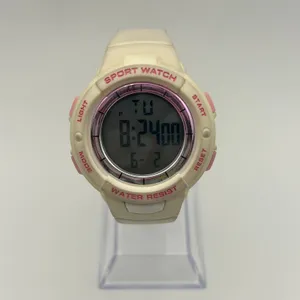 White and Pink Women’s Digital Watch Stainless Steel Working New Battery thumbnail 2
