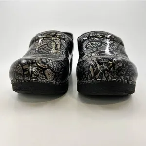 Dansko XP 2.0 Professional Clogs 39 US 8.5-9‎ Silver Black Paisley Nursing Slip thumbnail 7