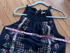 Free People Embroidered Floral Blouse | Size M thumbnail 7