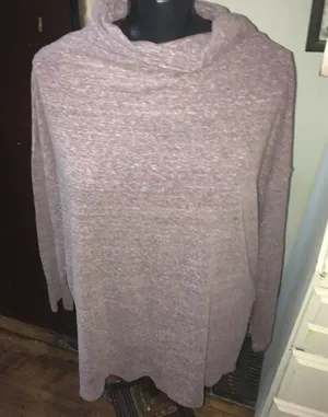We the Free heathered purple turtleneck S tunic thumbnail 1