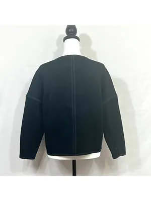 Madewell Oversized The Everywhere Black Jacket Full Zip Size XS Bomber Jacket thumbnail 5