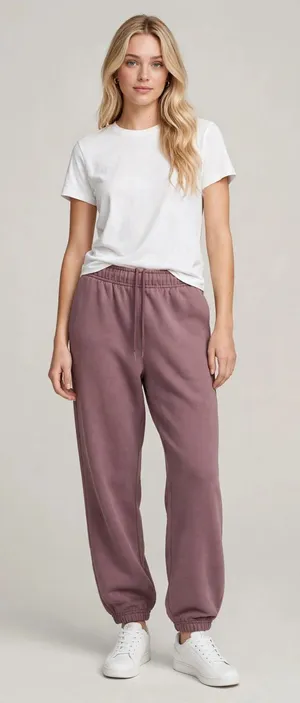 ALO Yoga NWT Accolade Mauve Joggers Drawstring Size S thumbnail 1