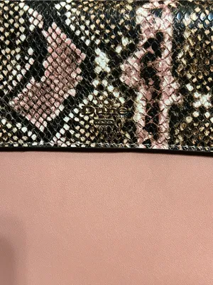 Dune London Pink Snake-Print Top Handle Crossbody Bag Sanitizer Holder NWOT thumbnail 6