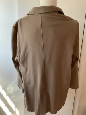 Eileen Fisher Open Front Knit Blazer- Light Camel Brown- Sz S/P thumbnail 4