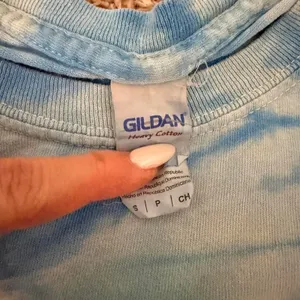 Y2K blue dolphin tie dye t shirt thumbnail 2