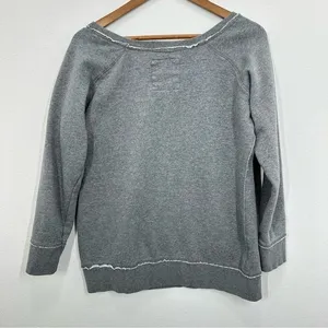 Kansas‎ Jayhawks Scoop Neck Longsleeve Grey Sweatshirt XL Colosseum Athletics thumbnail 5
