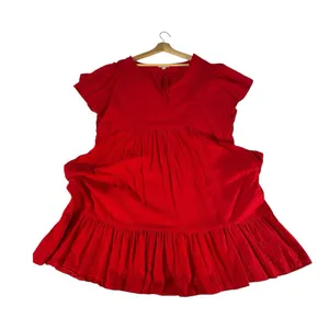Knox Rose Red Babydoll Dress XXL Tiered Ruffle Coquette Romantic Boho thumbnail 9