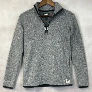 Roots Womens‎ Quarter Zip Fleece Pullover Size XS Heathered Gorp Outdoor Hiking thumbnail 15