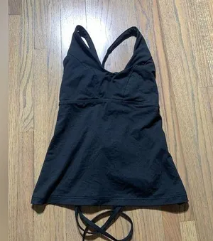 Athleta Tankini top swimsuit black small thumbnail 1