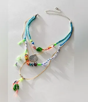 Free People x Ariana Ost, My Magic Layered necklace nwt thumbnail 1