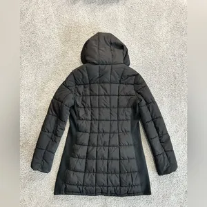 Calvin Klein Black Velvet-Trim Puffer size Medium thumbnail 5