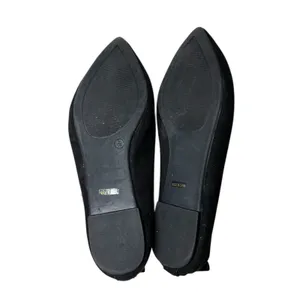 Lulu's Emmy Faux Suede Slip On Pointed Toe Flat Loafers Black Womens Size 9 thumbnail 6