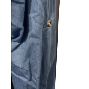 Ruff Hewn Chambray Tuxedo-Pleat Shirt Dress — M thumbnail 7