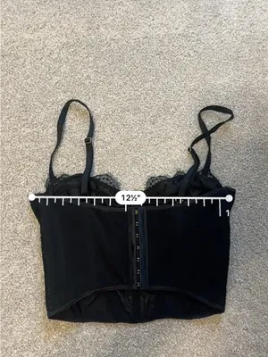 Urban Outfitters Black Lace Bustier Lace Top thumbnail 8