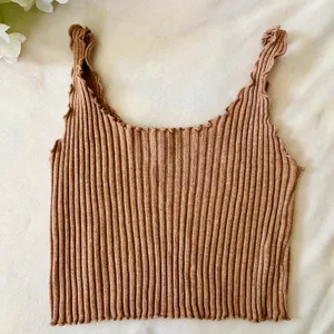 Boutique Tan Rib Knit Set thumbnail 2