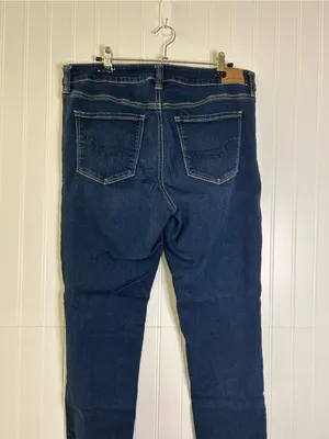 American Eagle Dark Wash Next Level Stretch Jeggings Size 14 thumbnail 4