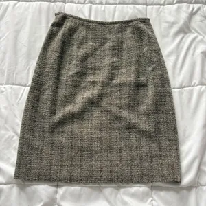 Mini Skirt‎ Womens Size 4 Wool Blend Brown Tweed Lined Officechic Corpcore City thumbnail 7