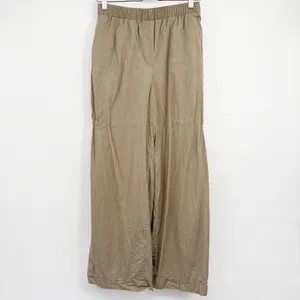 Wilfred Aritzia Womens Tasmin Sundried Olive Wide Leg Lyocell Relaxed Pants S thumbnail 3