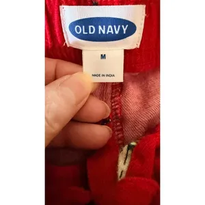 Old Navy Women’s Red Dog Print Pajama Set Button Front Shirt Pants Size Medium thumbnail 11