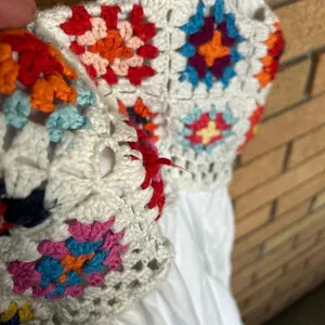 RTR Slate & Willow Crochet White Tiered Maxi Dress Size XS READ** thumbnail 6