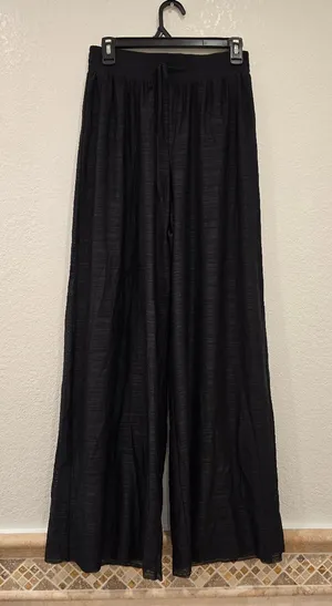 Lululemon Wide Leg Pants Black Double Layer Black thumbnail 1