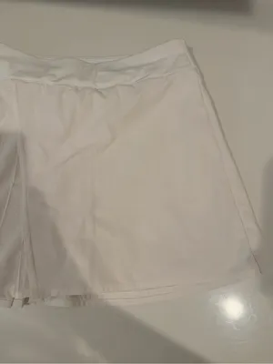 LULULEMON Asymmetrical Pleated Tennis Skirt Skort White Size 4 thumbnail 6