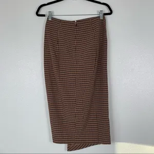 𝅺capulet Ives‎ Ruched Check Midi Skirt Brown S NWT thumbnail 8